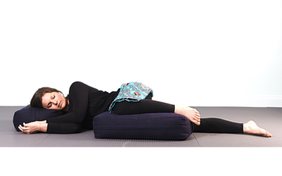 RAVI Side Lying Relaxation Pose – Restorative Yoga