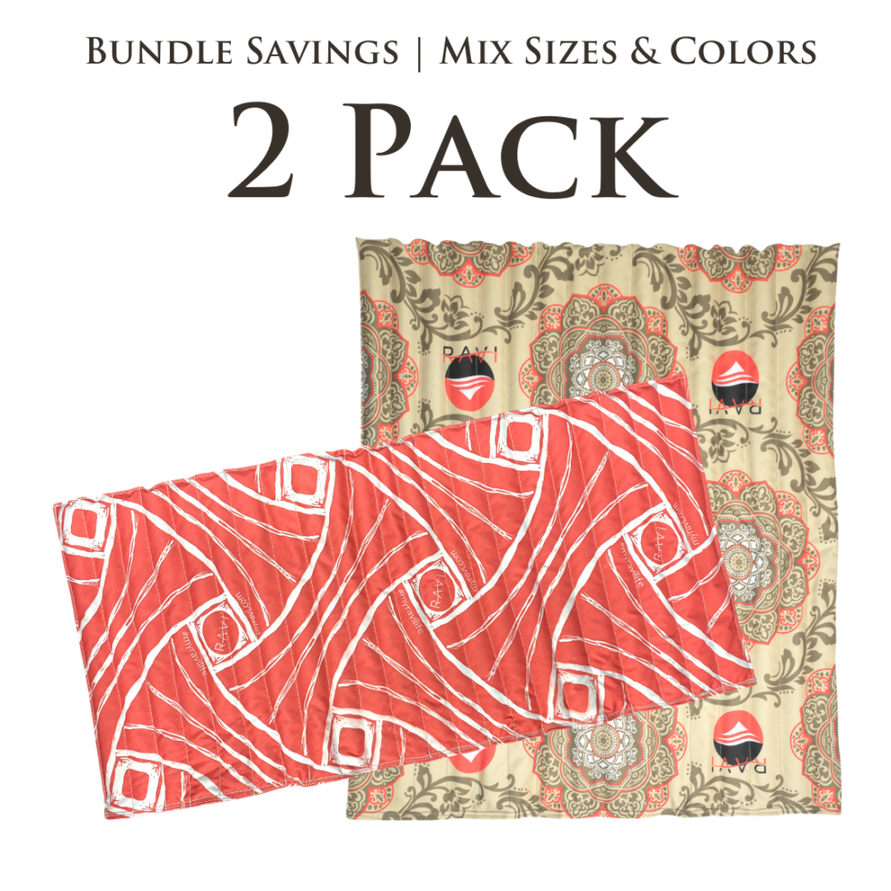 The Portable Weighted Blanket for Yoga and More RAVI